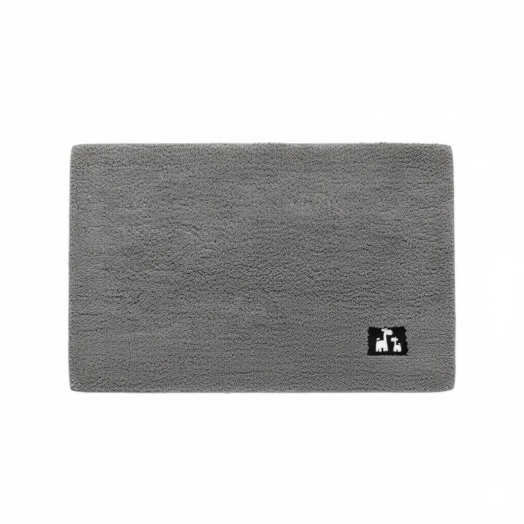 Tapis de Bain Antidérapant Gris 80x120cm