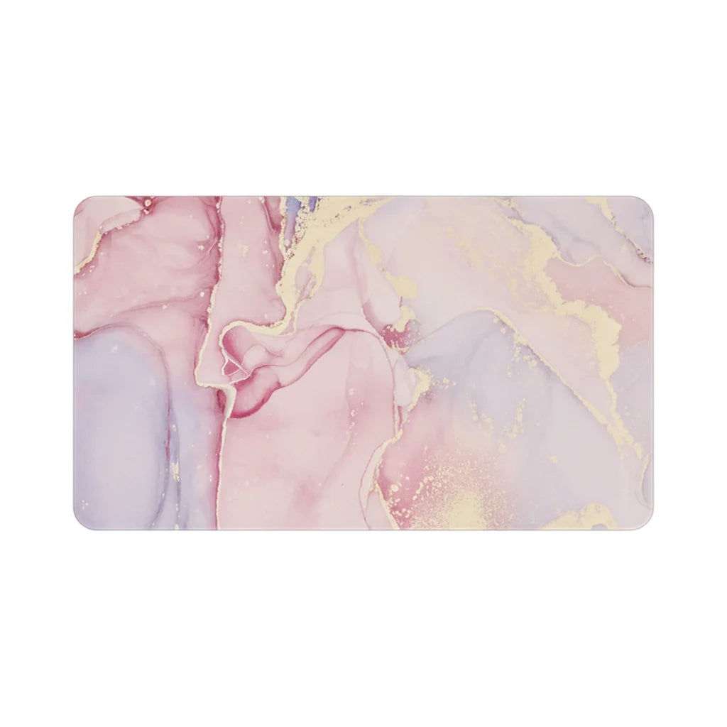 Tapis de Bain Antidérapant Haut de Gamme Marbre Blush