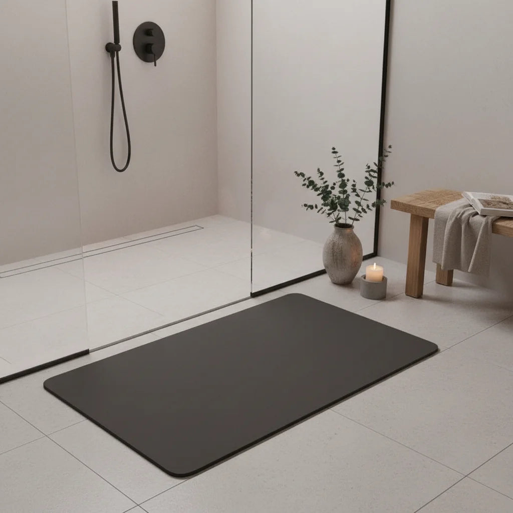 Tapis de Bain Antidérapant Noir