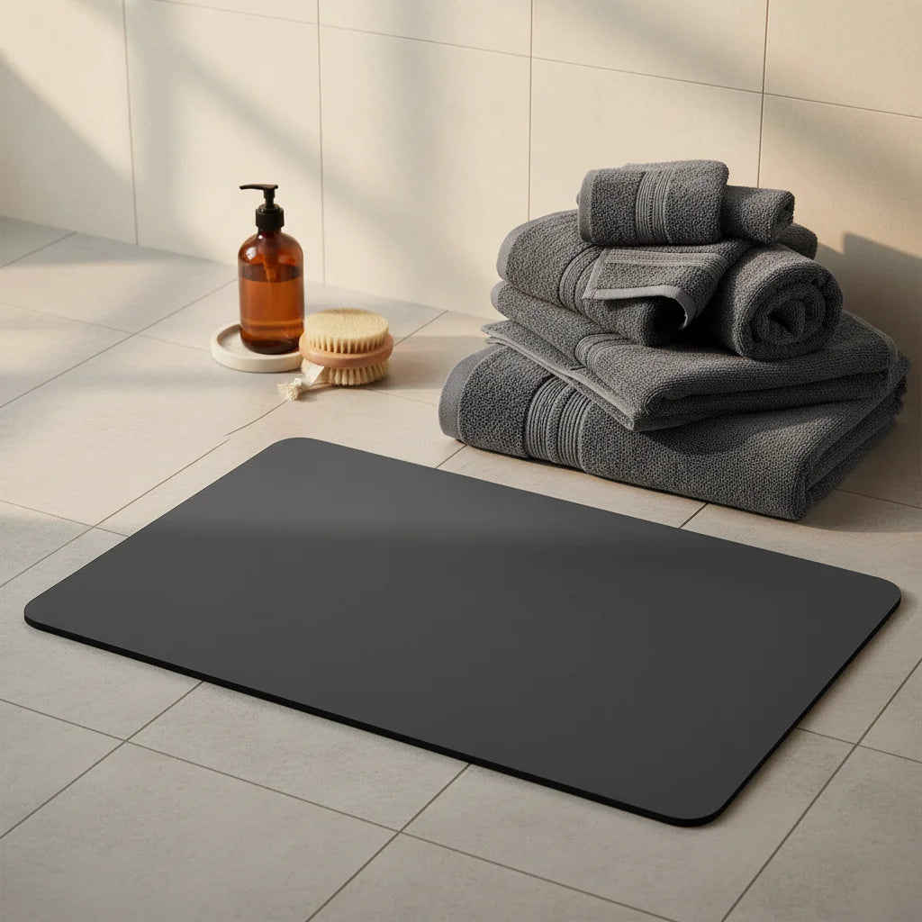 Tapis de Bain Antidérapant Noir