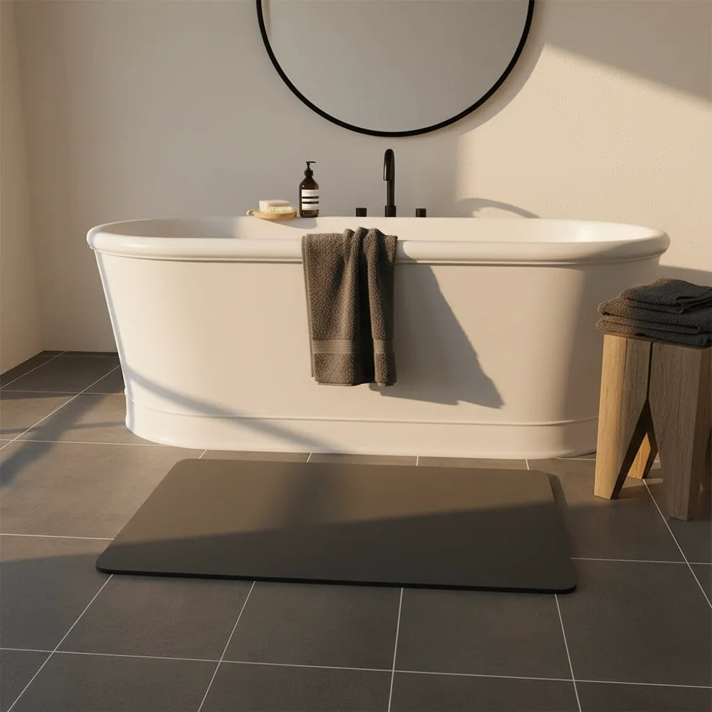 Tapis de Bain Antidérapant Noir