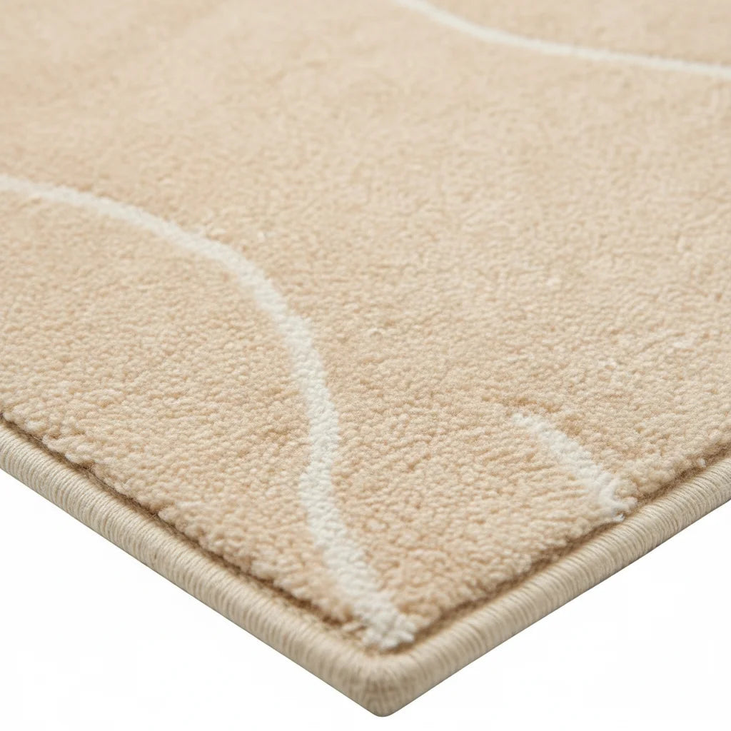 Tapis de Bain Art Abstrait Lignes Abstraites