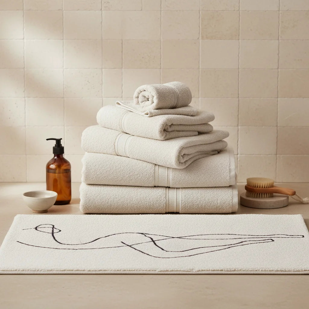 Tapis de Bain Art Abstrait Corps Stylisé