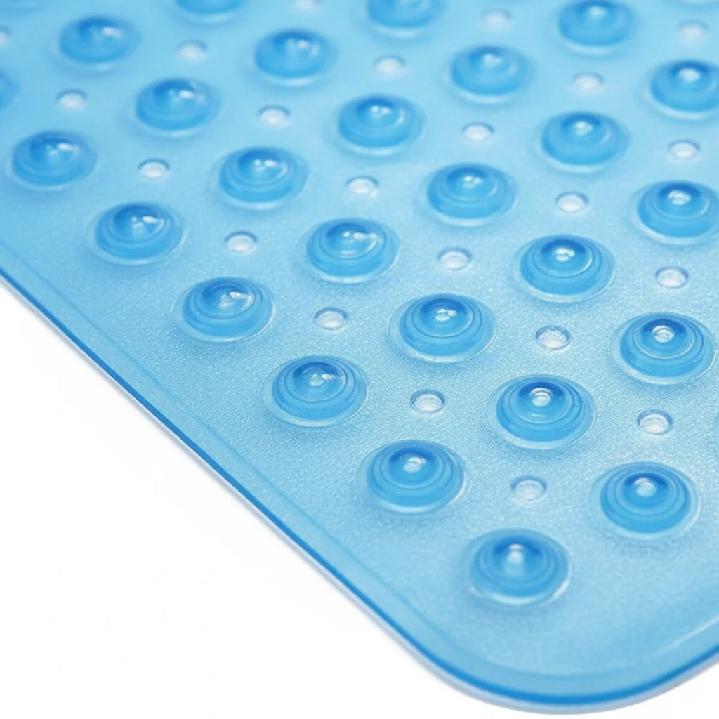 Tapis de Bain Baignoire Bleu Transparent