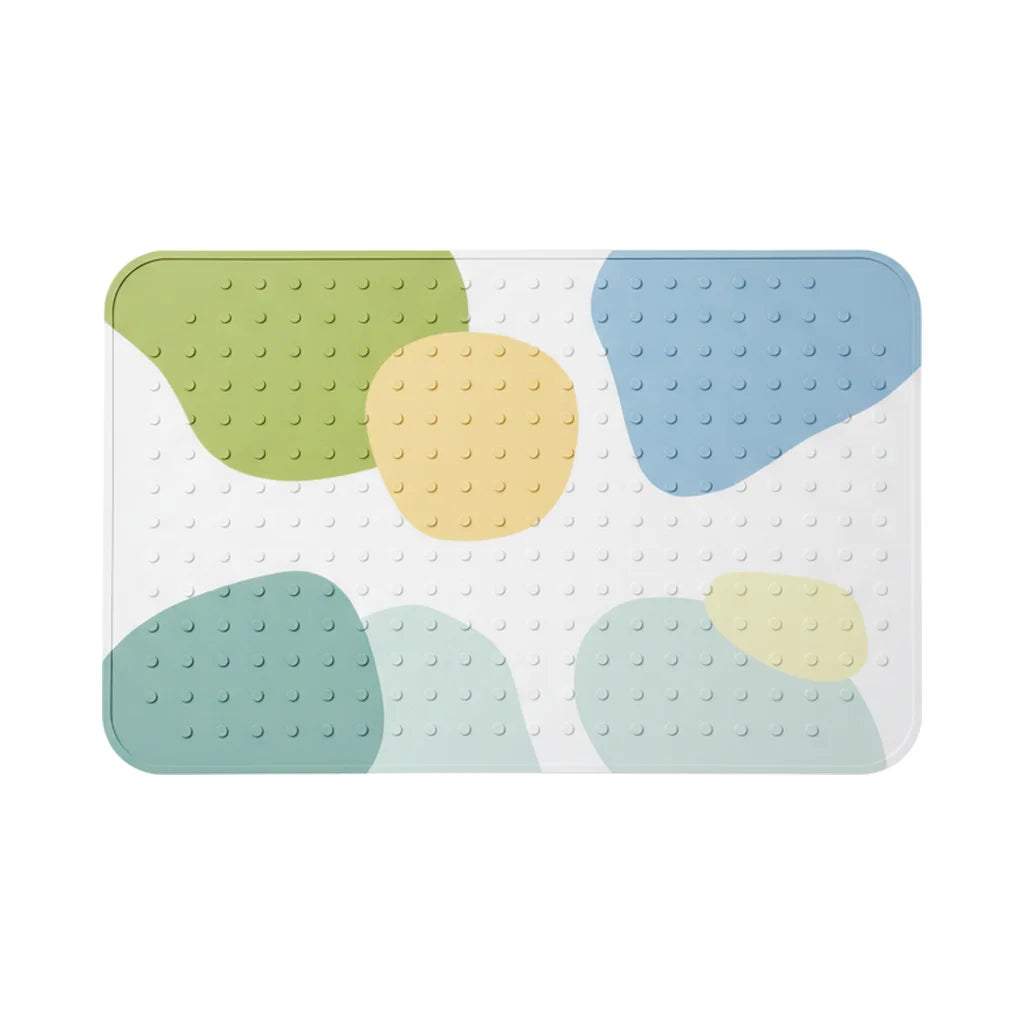 Tapis De Bain Bébé Anti Moisissure Formes Pastel