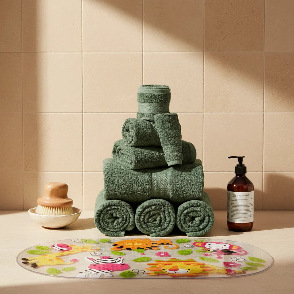 Tapis De Bain Bébé Baignoire Safari Marin