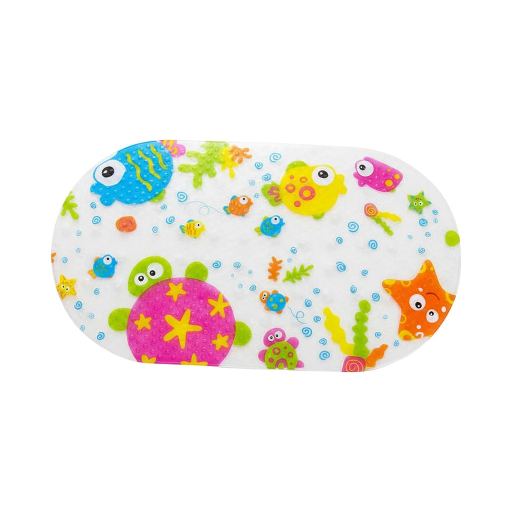 Tapis De Bain Bébé Baignoire Poissons Multicolores