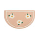 Tapis de Bain Beige et Blanc
