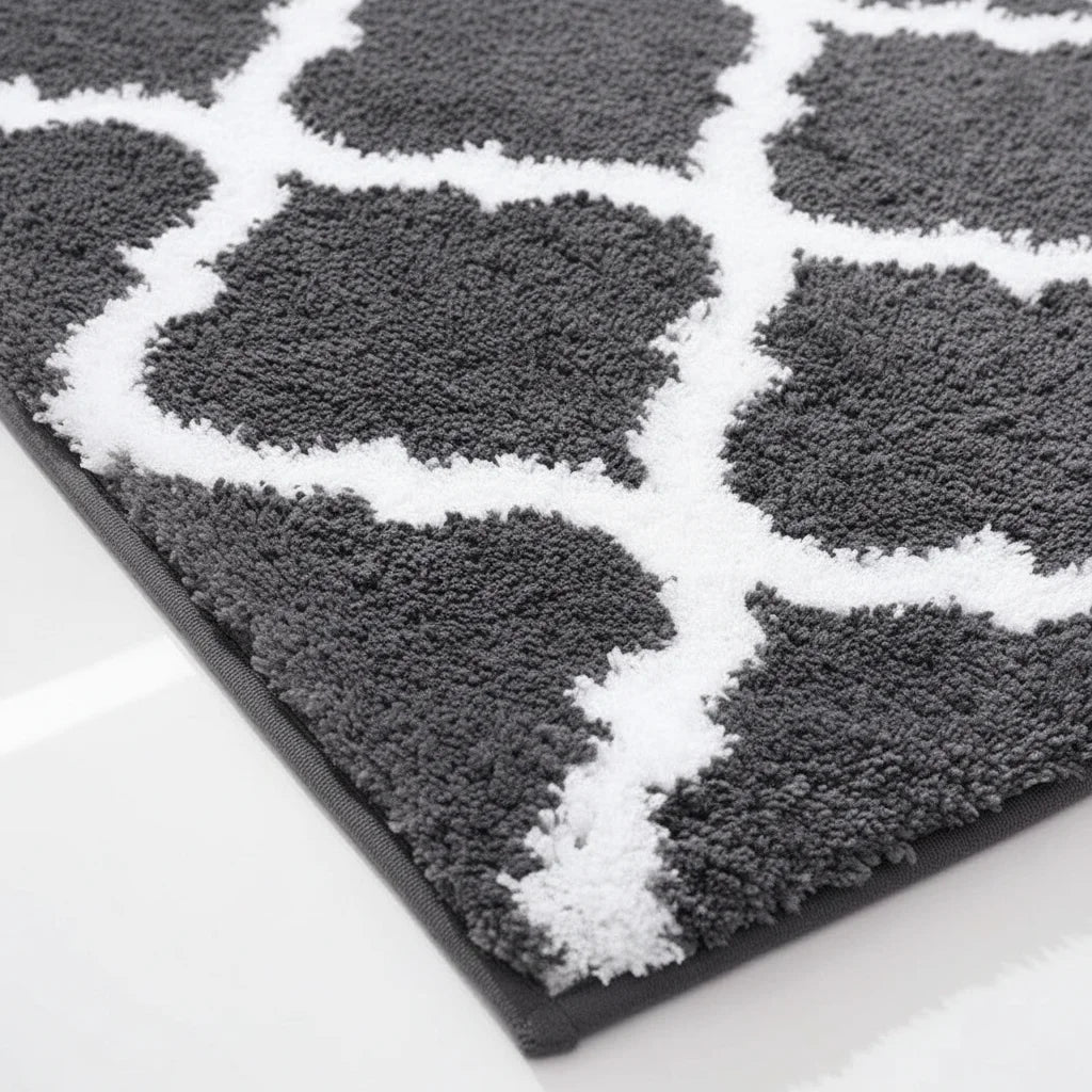 Tapis de Bain Berbère Gris Anthracite