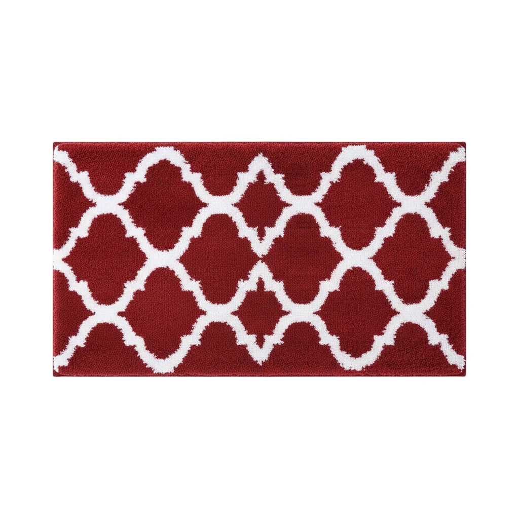 Tapis de Bain Berbère Rouge Profond