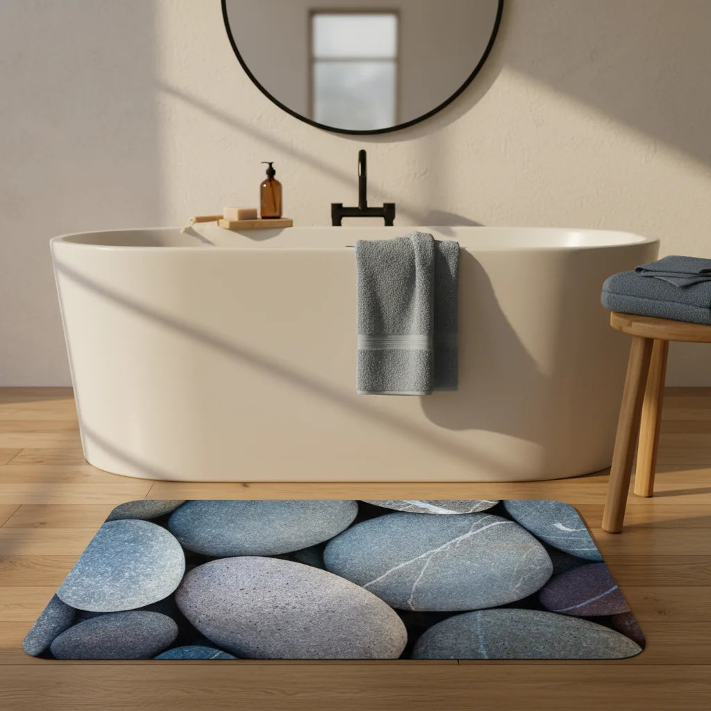 Tapis de Bain Berge de Galets