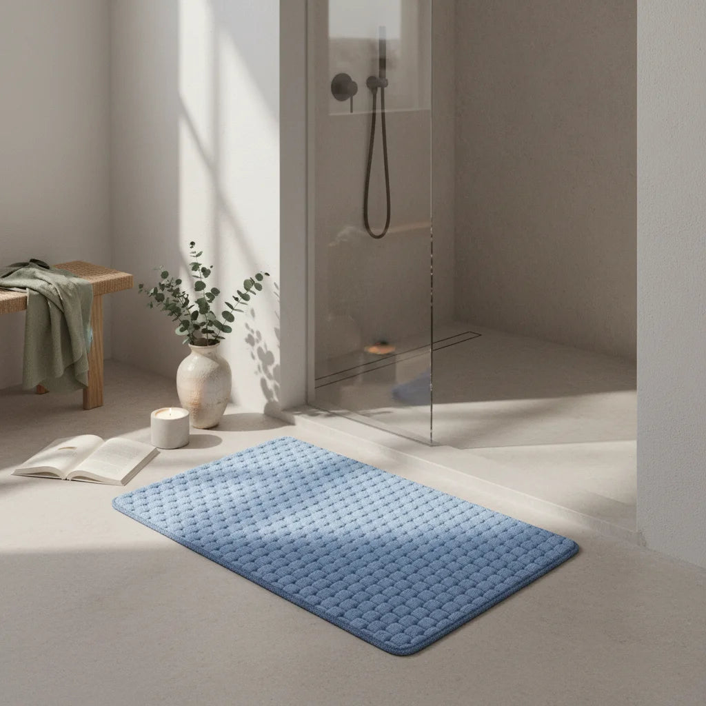 Tapis de Bain Bleu Clair Bleu clair
