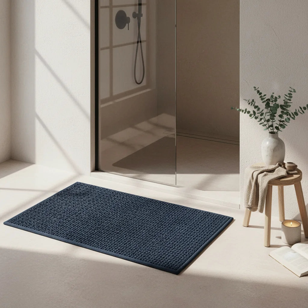 Tapis de Bain Bleu Marine