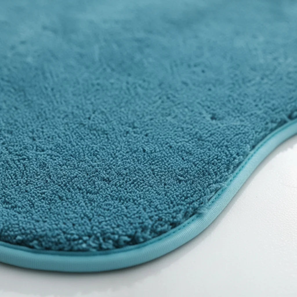 Tapis De Bain Bleu Paon