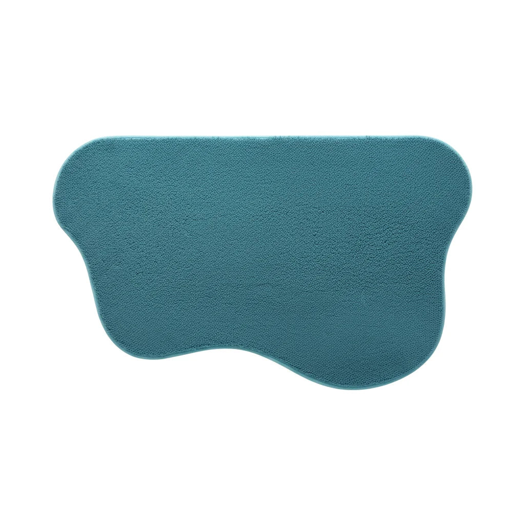 Tapis De Bain Bleu Paon