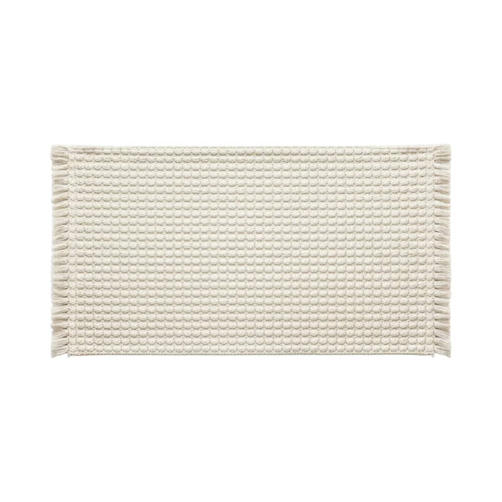 Tapis de Bain Bohème Écru Lin
