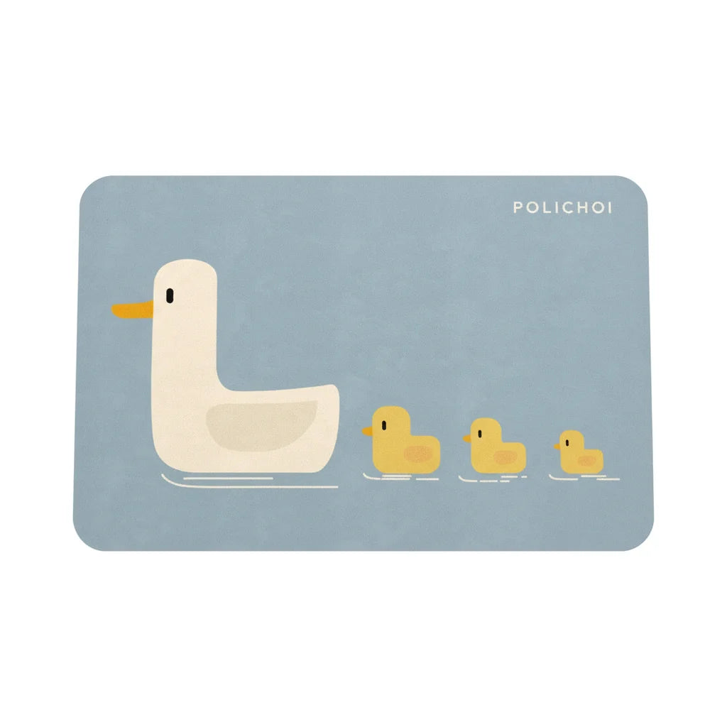 Tapis de Bain Canard Canards Bleu
