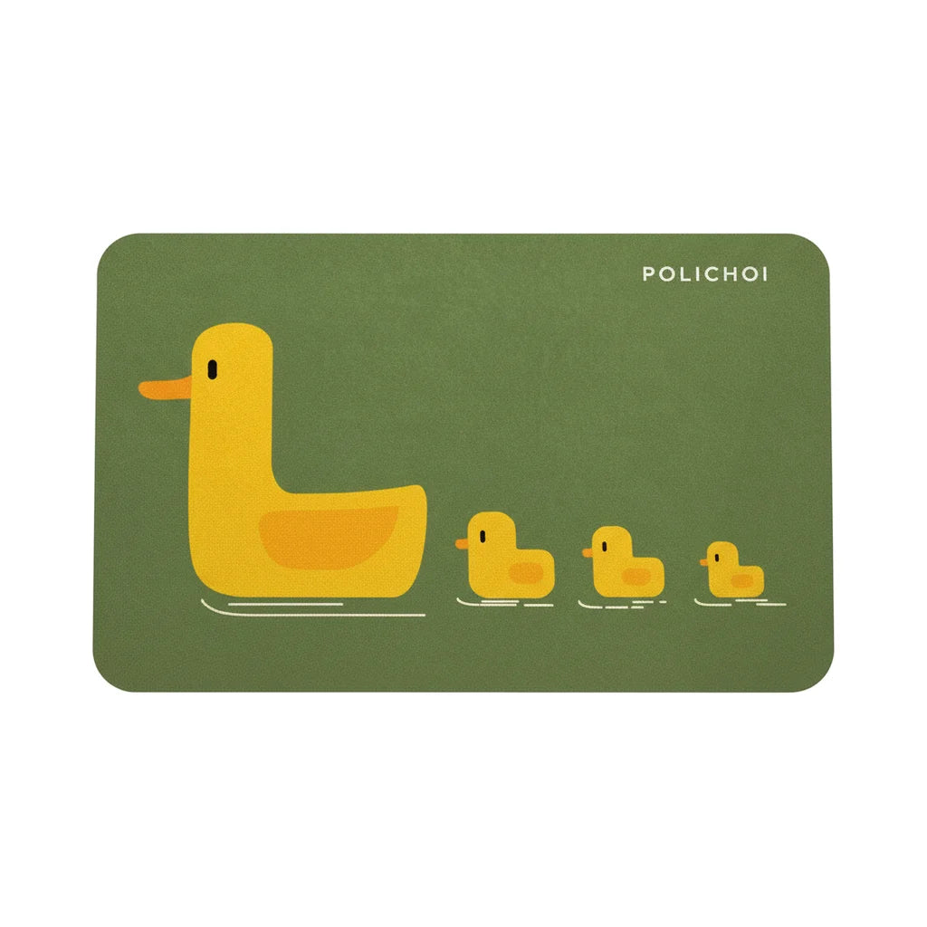 Tapis de Bain Canard Canards Kaki