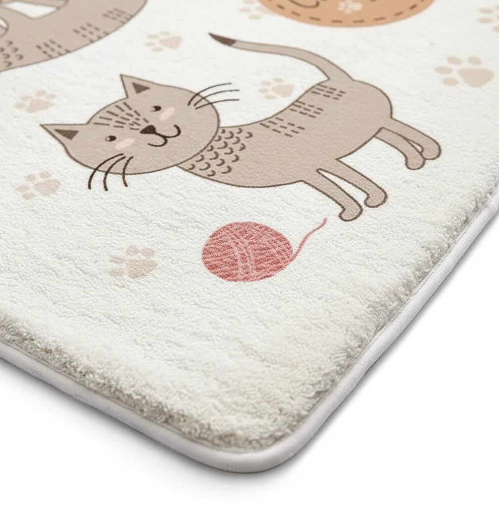 Tapis de Bain Chat Gris