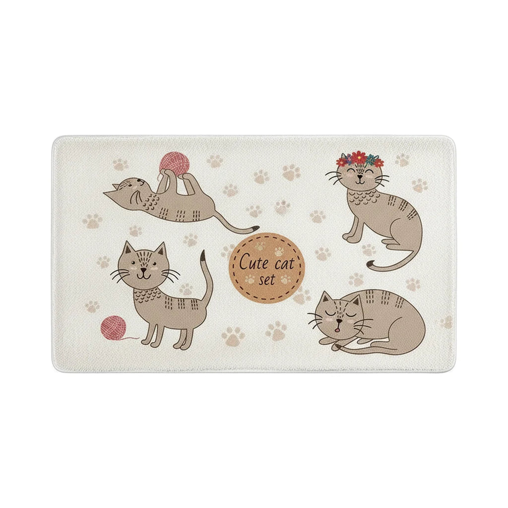 Tapis de Bain Chat Gris