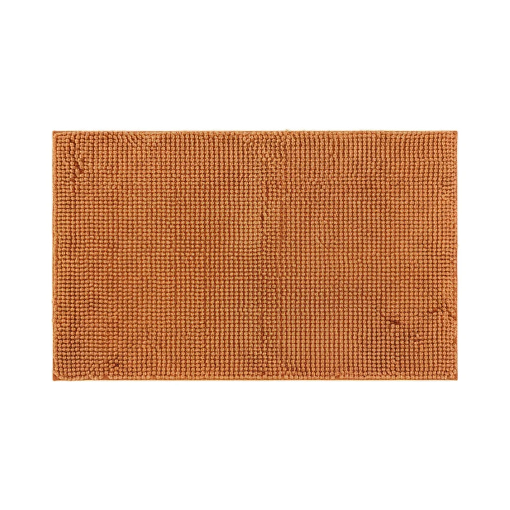 Tapis De Bain Chenille 60x90CM Orange Brique