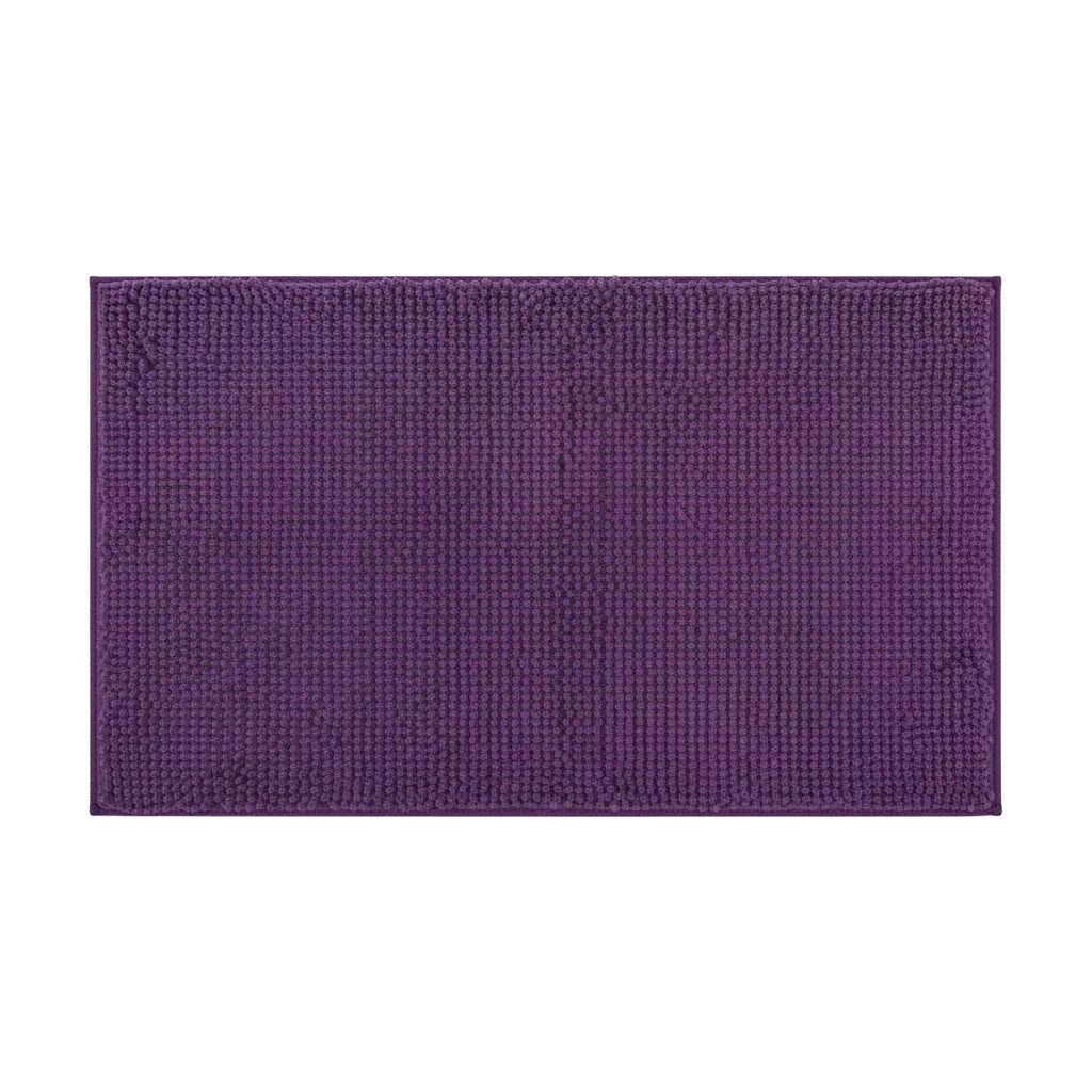 Tapis De Bain Chenille 60x90CM Prune Foncé