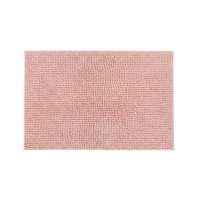 Tapis De Bain Chenille 60x90CM Rose Poudré