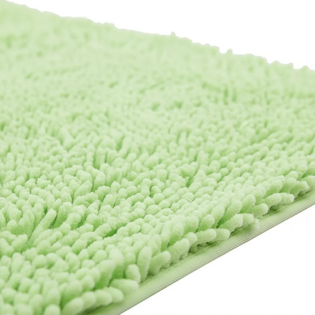 Tapis De Bain Chenille 60x90CM Vert Anis