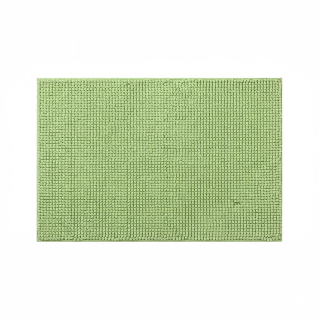 Tapis De Bain Chenille 60x90CM Vert Anis