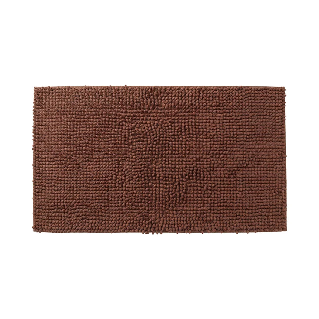 Tapis de Bain Chenille Marron 70x140cm