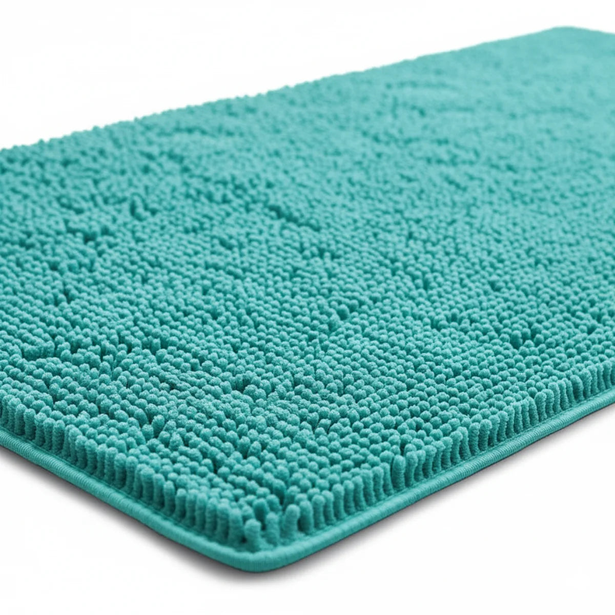 Tapis de Bain Chenille Turquoise