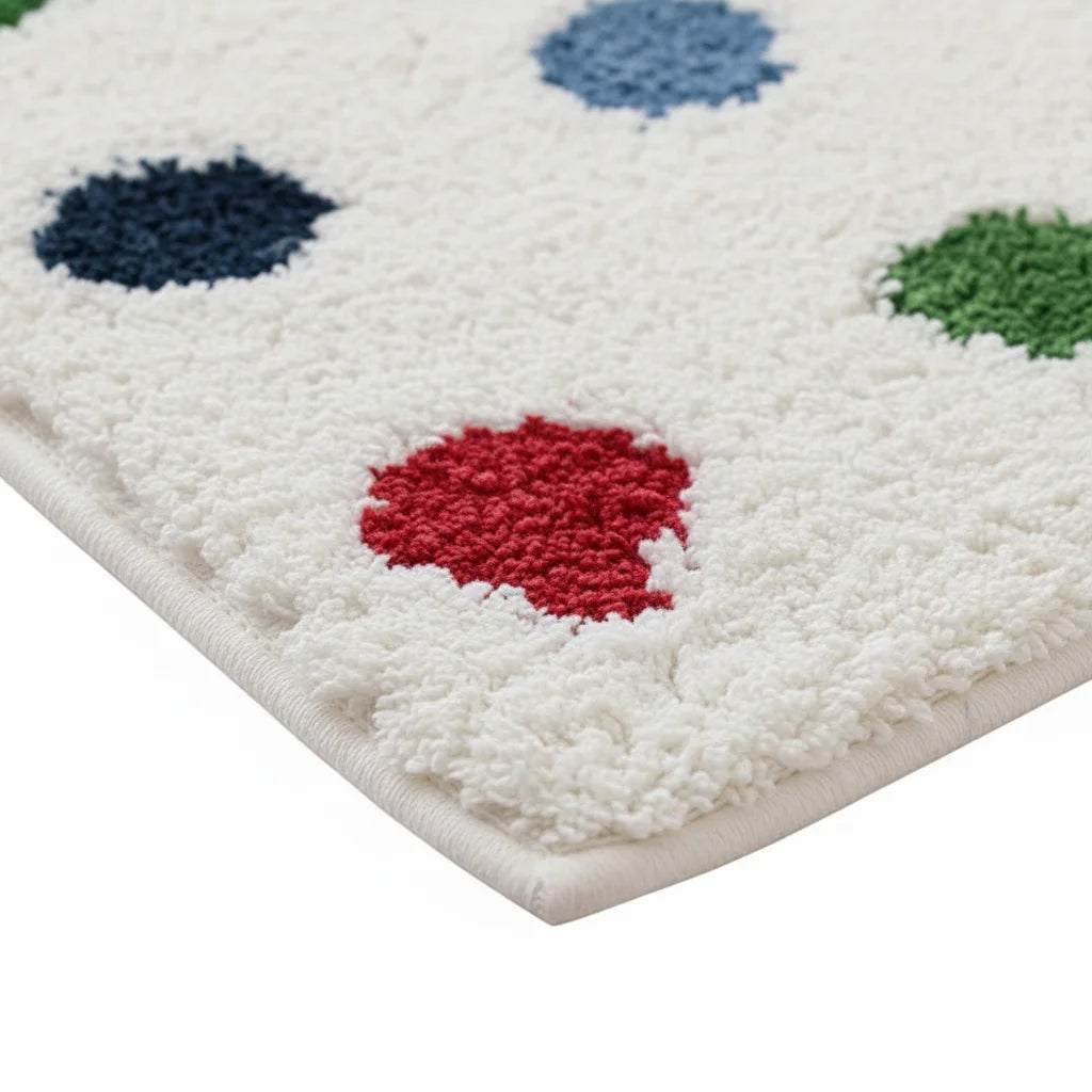 Tapis de Bain Coloré Pois Multicolores
