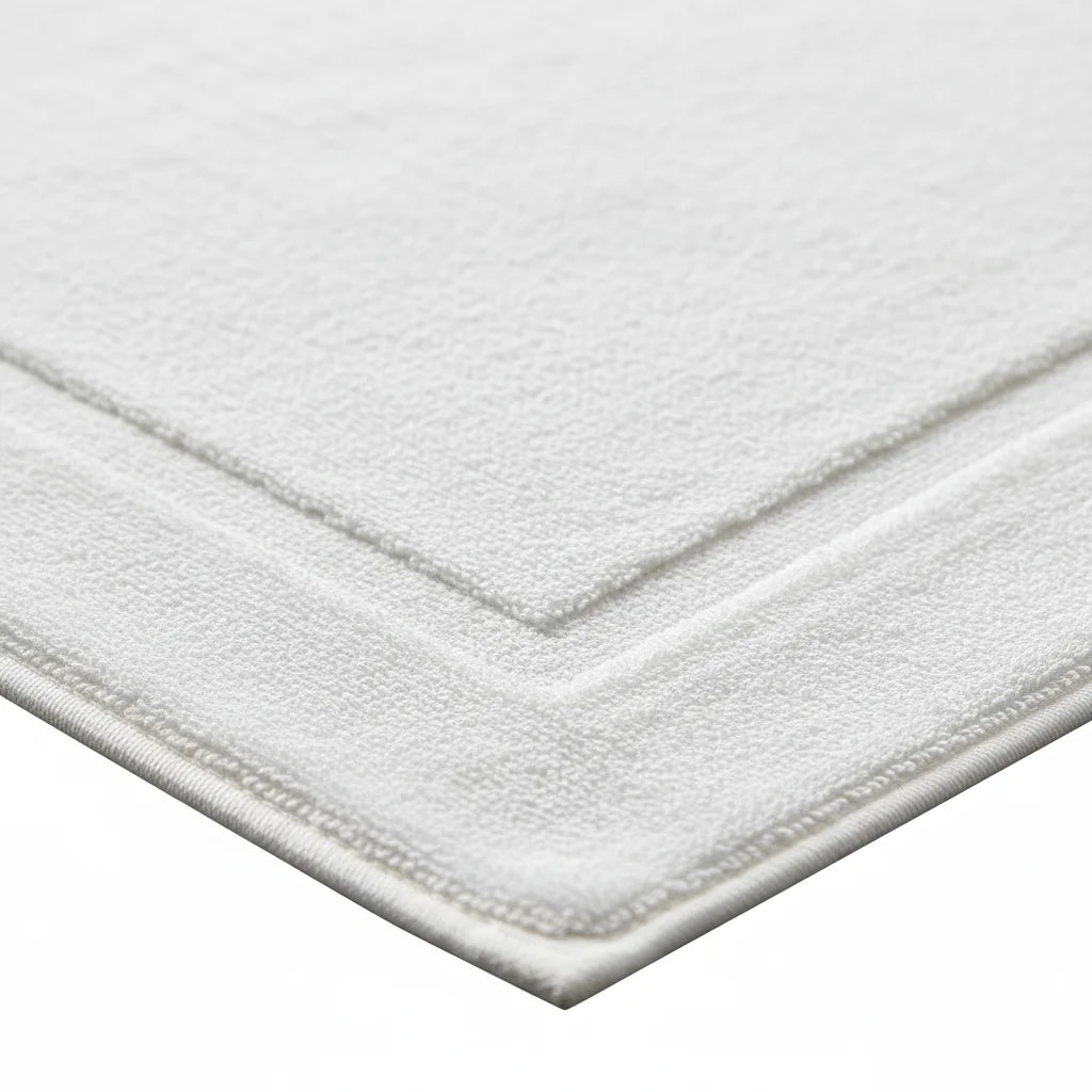 Tapis De Bain Coton Blanc
