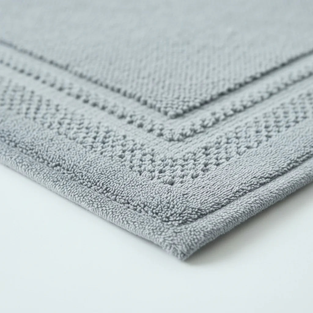 Tapis De Bain Coton Gris Pierre