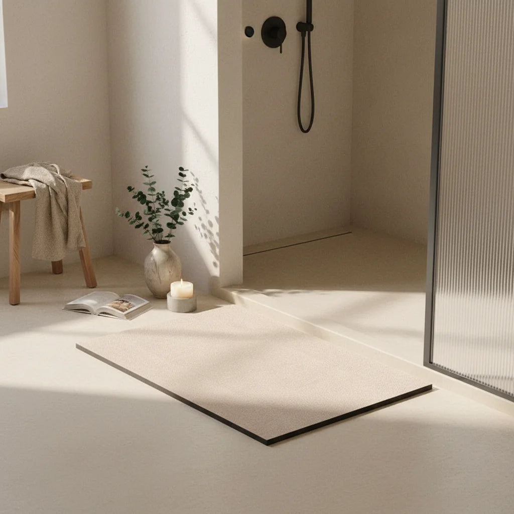 Tapis De Bain Crème 60x120cm