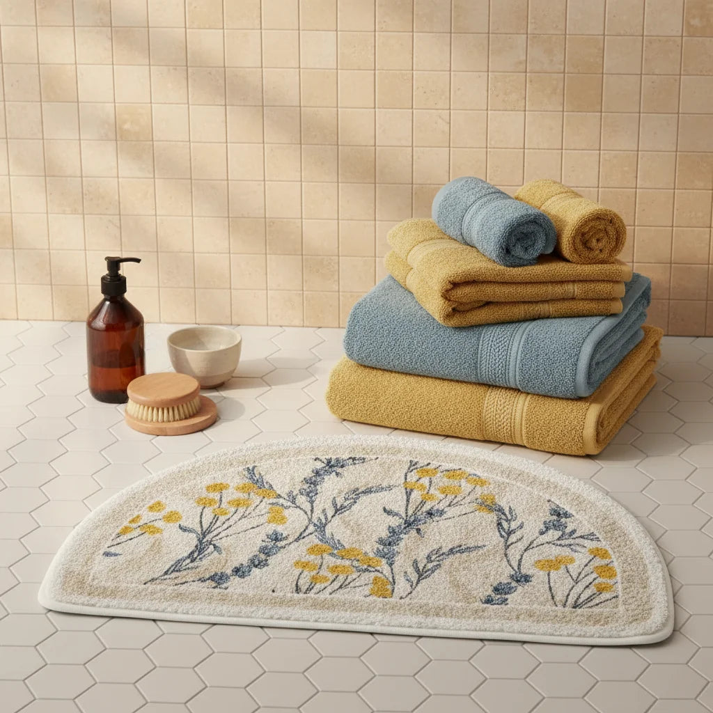 Tapis de Bain Demi Cercle 50x80cm