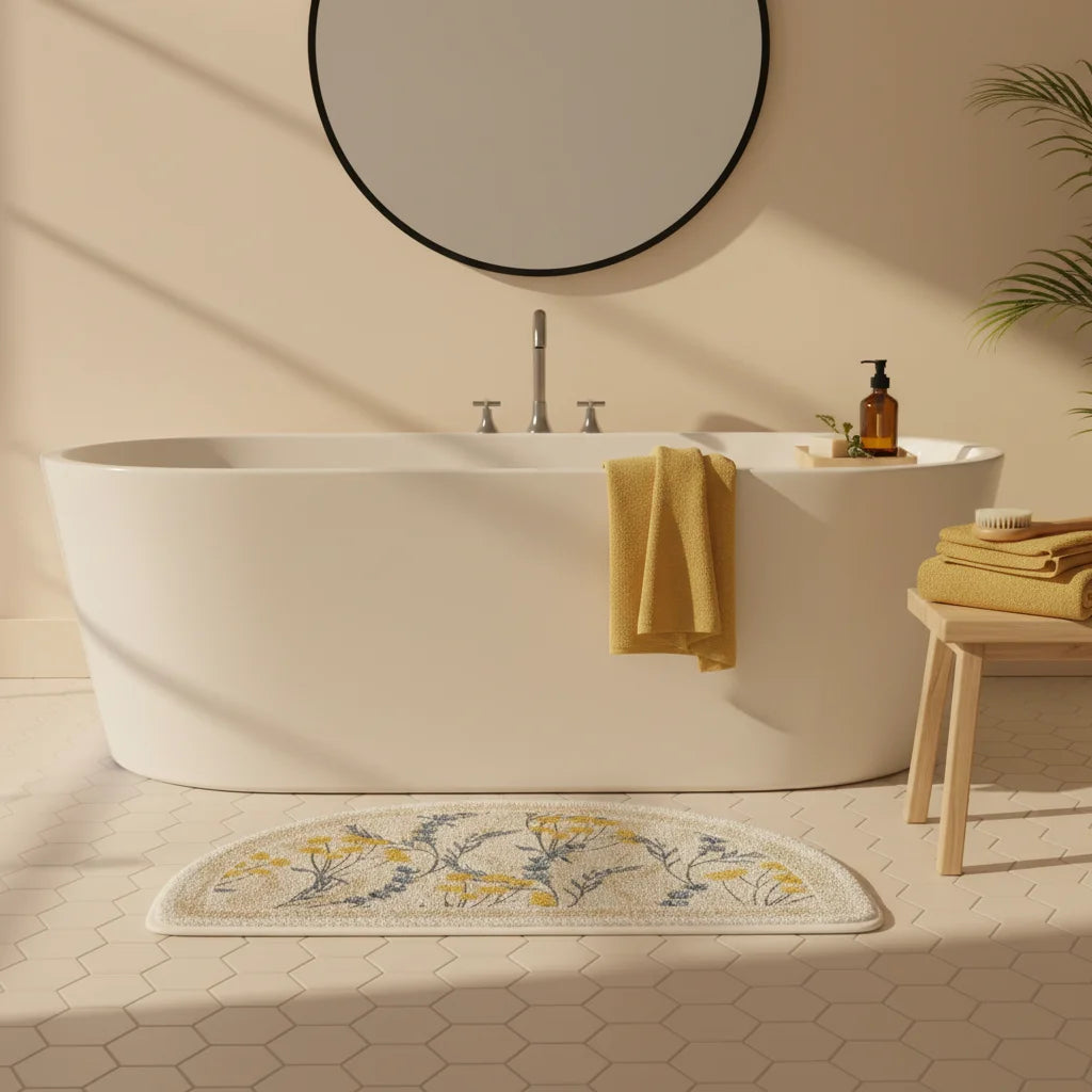 Tapis de Bain Demi Cercle 50x80cm