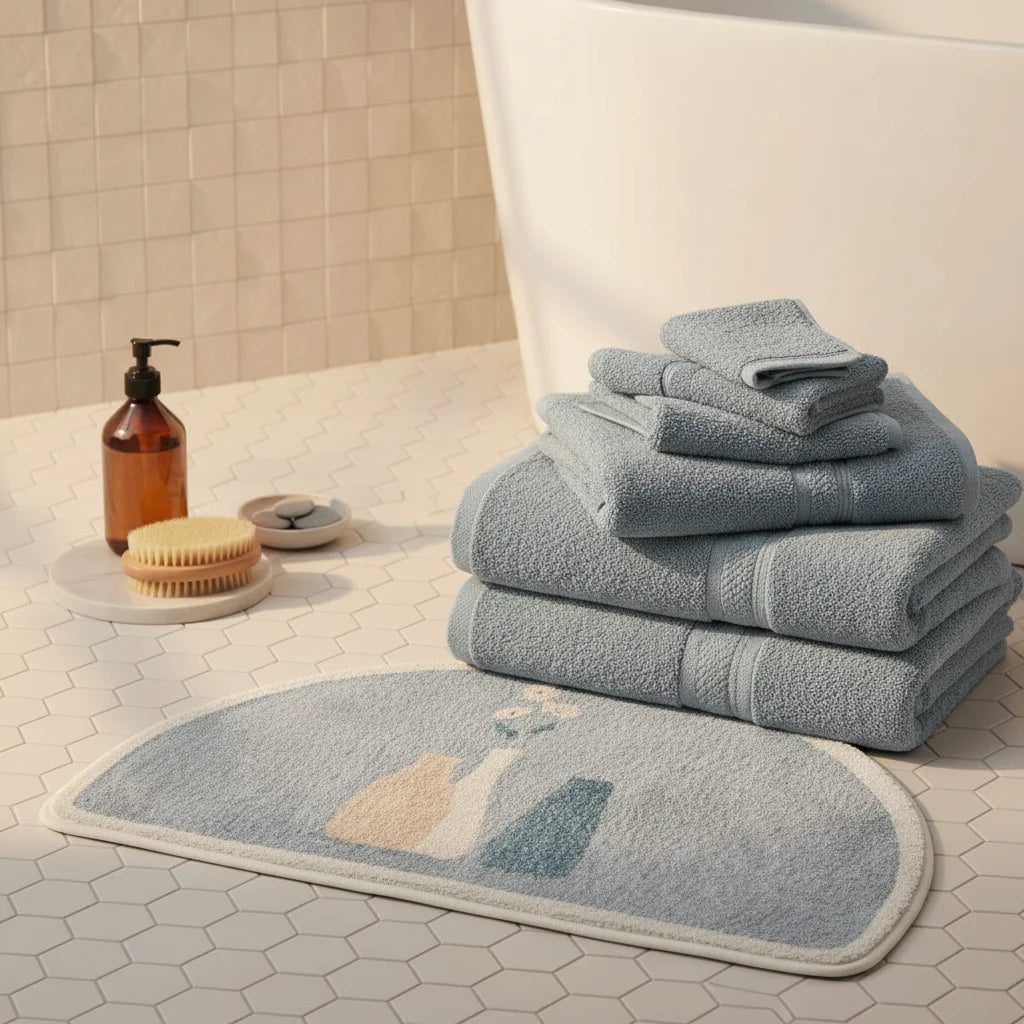 Tapis De Bain Demi Lune Antidérapant