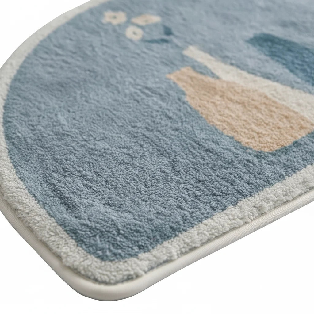 Tapis De Bain Demi Lune Antidérapant