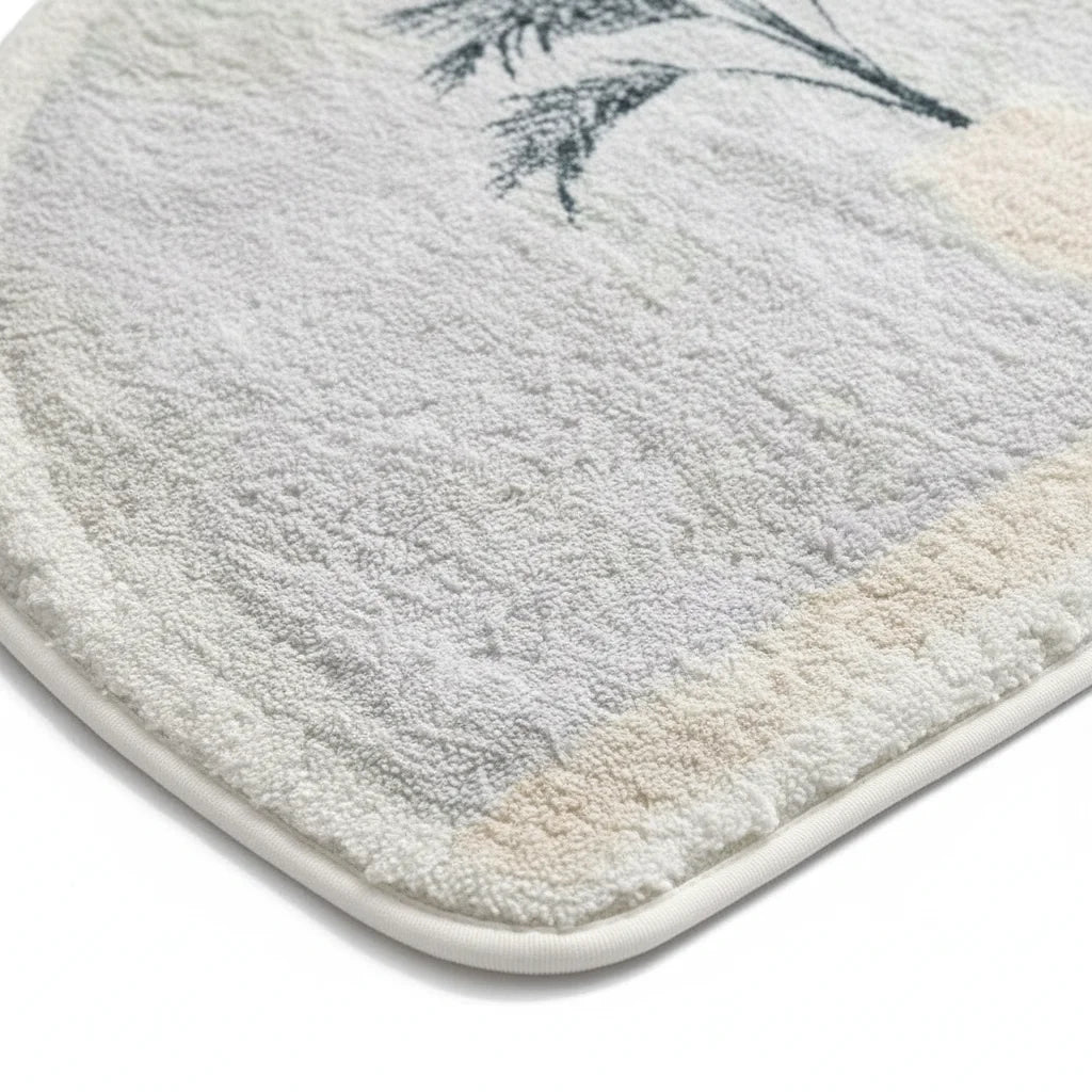 Tapis De Bain Demi Lune Gris
