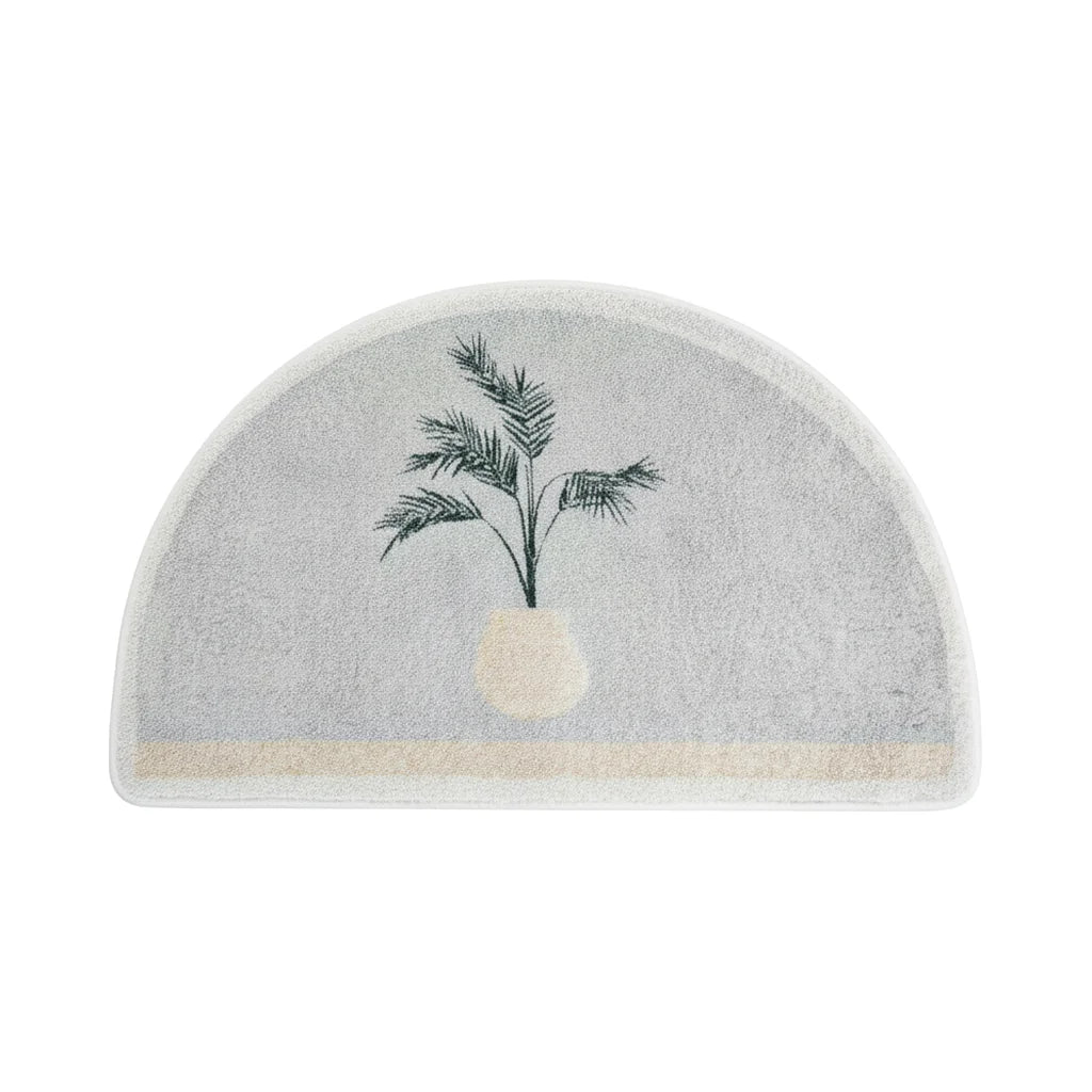 Tapis De Bain Demi Lune Gris