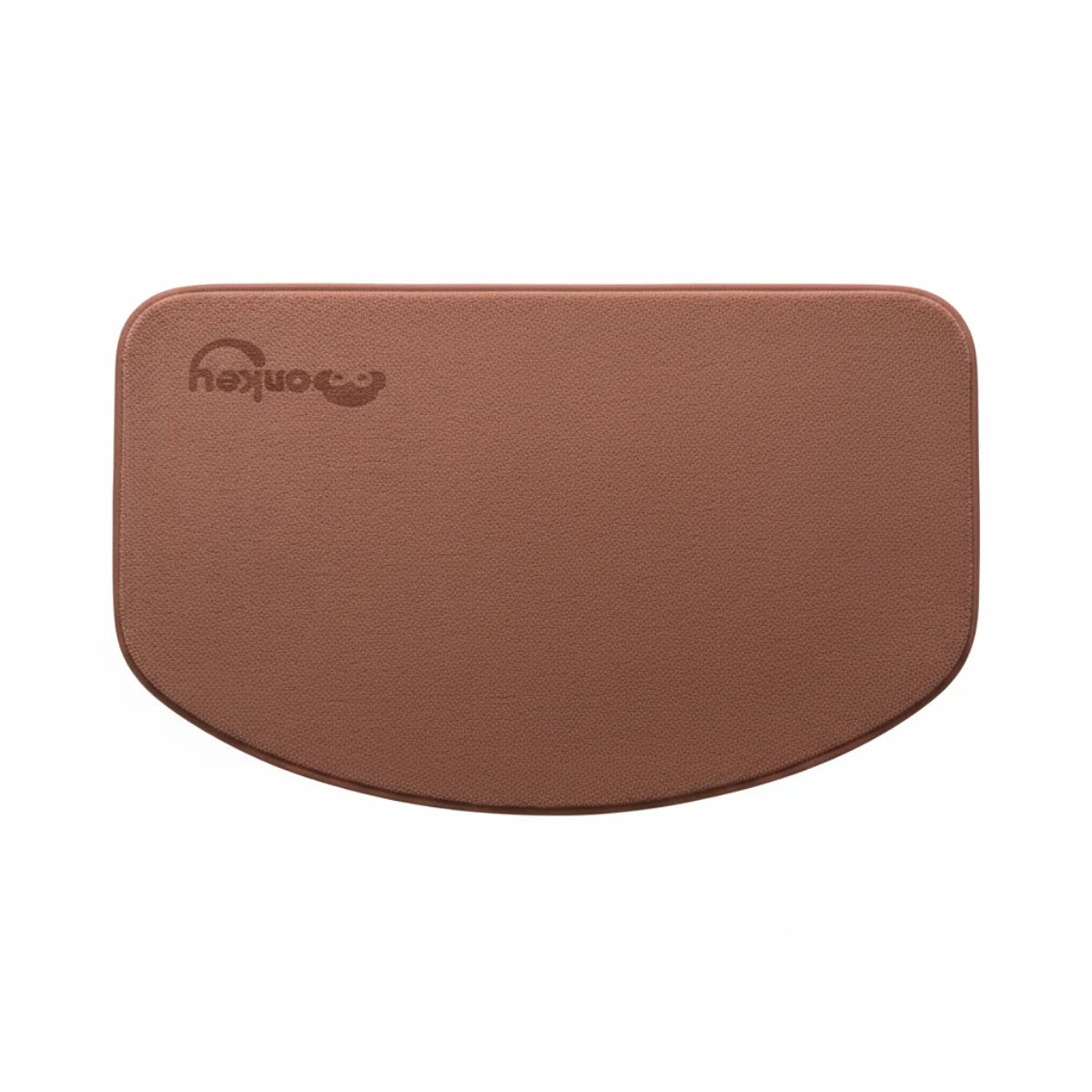 Tapis De Bain Demi Lune Microfibre Marron Chocolat