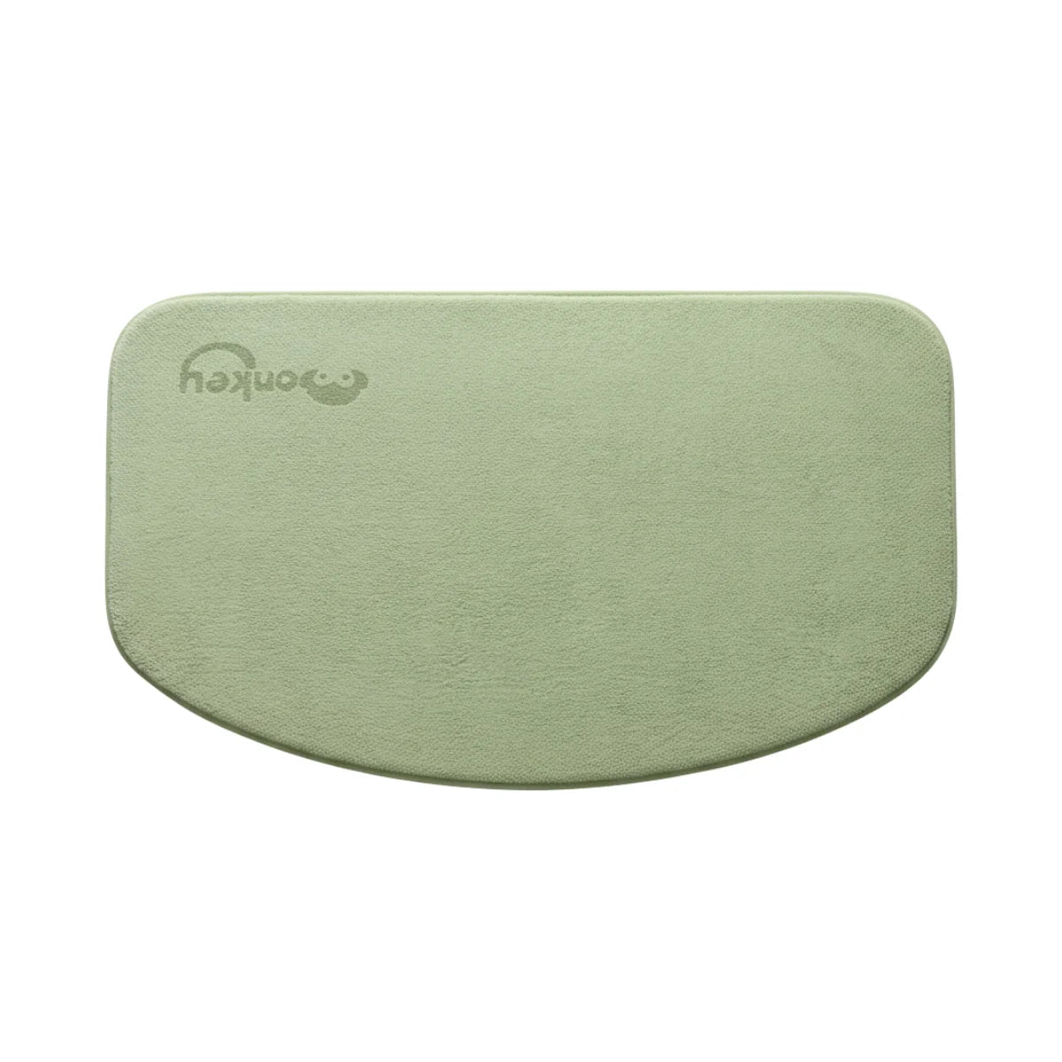 Tapis De Bain Demi Lune Microfibre Vert Amande