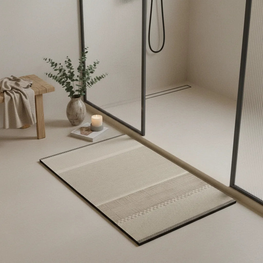 Tapis De Bain Design Gris 60x120cm