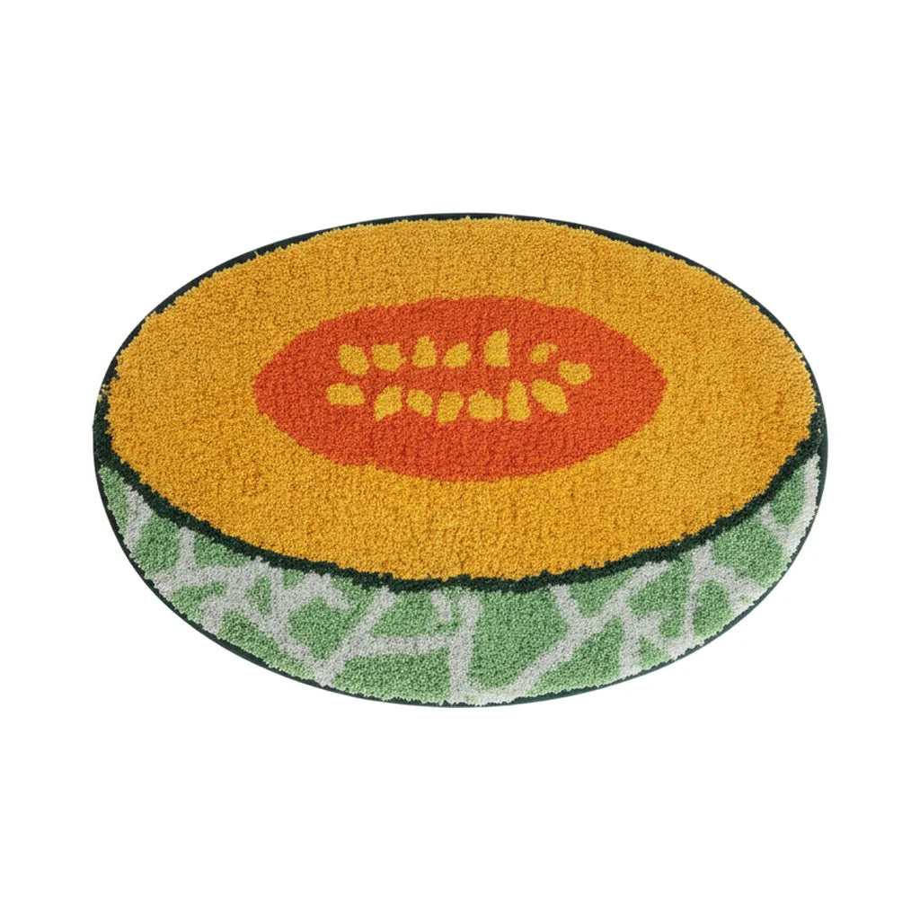 Tapis De Bain Design Original Melon Tranché