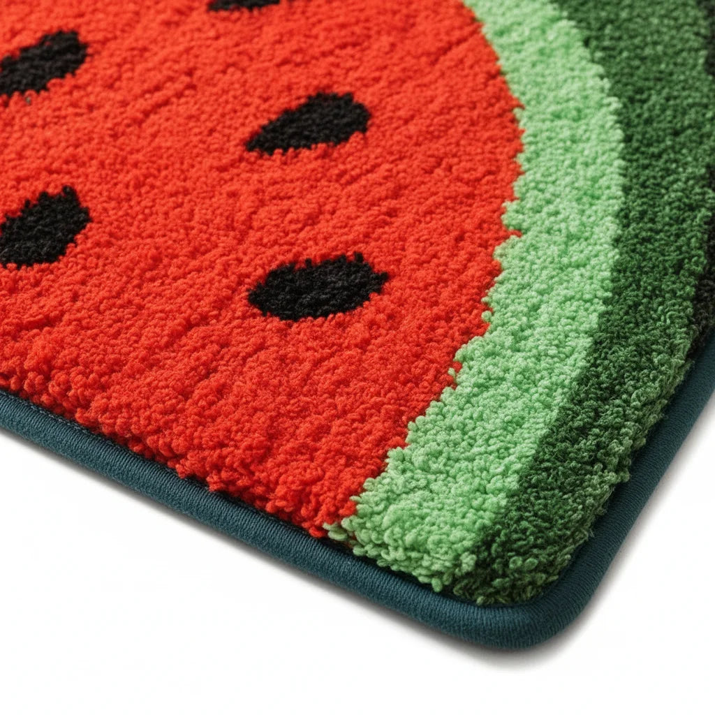 Tapis De Bain Design Original Pastèque Fraîche