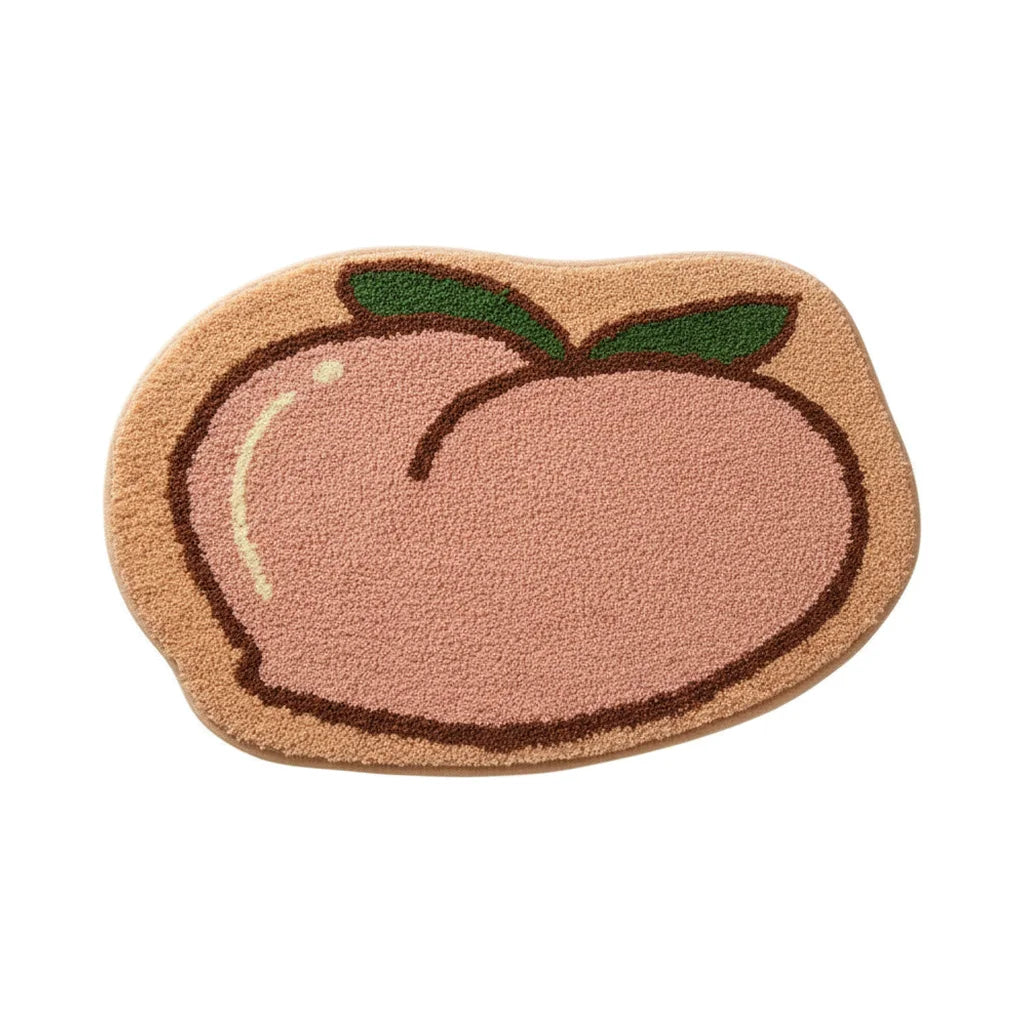 Tapis De Bain Design Original Pêche Sucrée