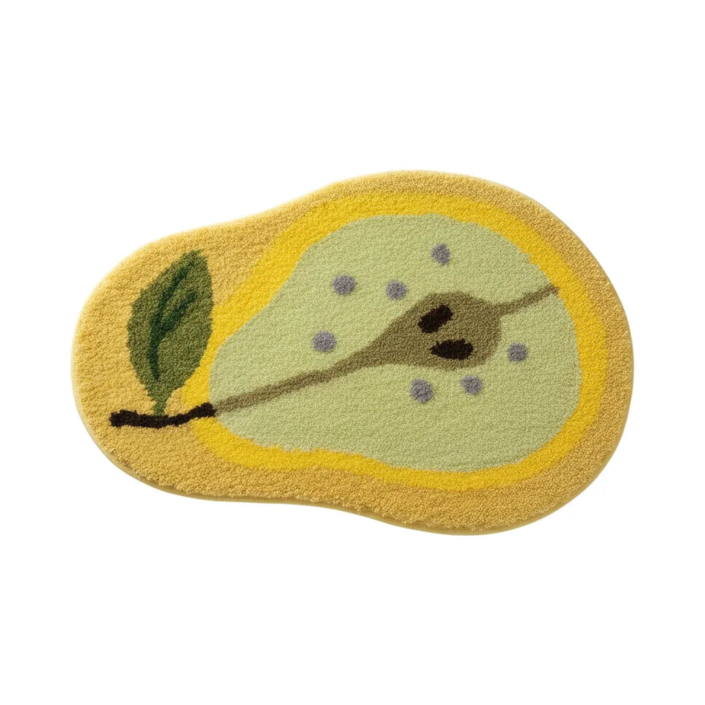 Tapis De Bain Design Original Poire Dorée