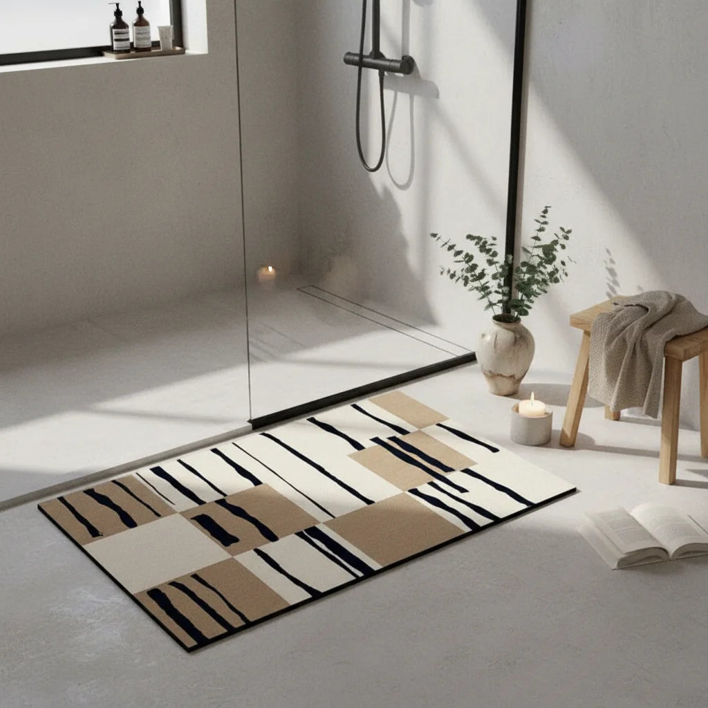 Tapis de Bain Diatomite Art Moderne