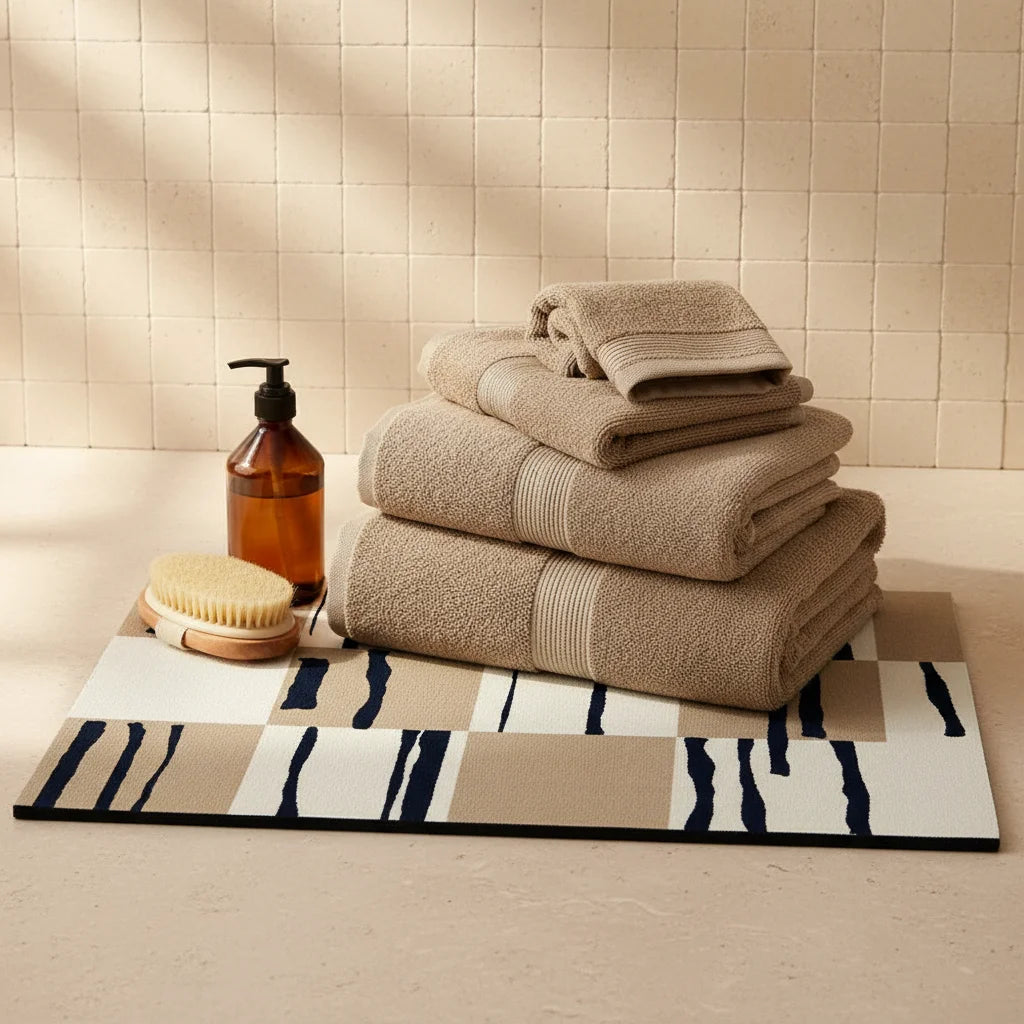 Tapis de Bain Diatomite Art Moderne